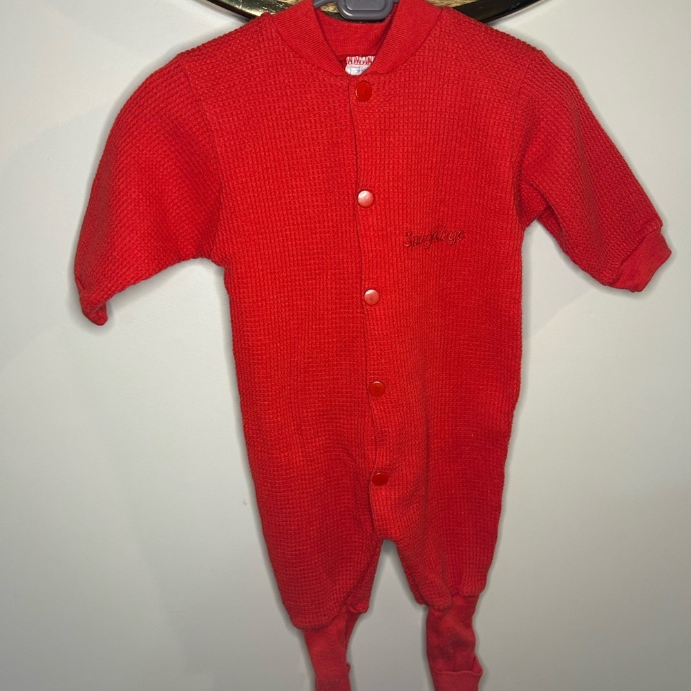 Snugabye Red Kids Footie One Piece